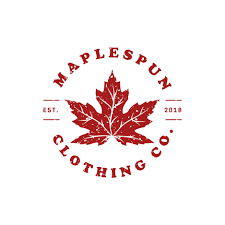 maplespun clothing co logo design flower logo design rustic logo design logo design