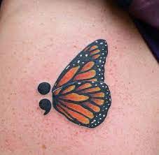 30 Inspirational Semicolon Tattoo Designs Cuded Semicolon Tattoo Semicolon Butterfly Tattoo Unique Semicolon Tattoos