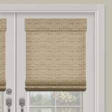 Selectblinds Com Premier Woven Wood Shades Agava Color Inside Mount 70 5 W X 35 H Blackout Liner 210 Woven Wood Shades Wood Shades Rustic Window Treatments