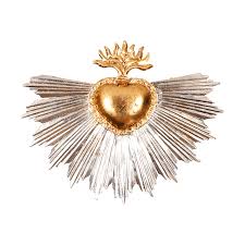 La tipologia più comune di ex voto è senza dubbio. Maxi Radiating Ex Voto Gold Leaf Pink Pampas