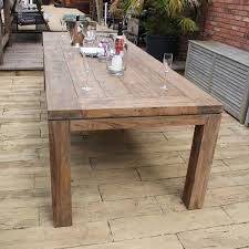 There are ridges in the table between the wood pieces, if thats not your thing, but the wood pieces themselves are smooth. Lowry 240cm 8 Seater Reclaimed Teak Rectangular Garden Dining Table