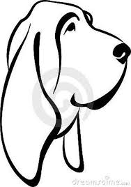 Basset Hound Clipart Black And White Image Result For Basset Hound Outline Dog Silhouette Dog Tattoos Dog Nose Print