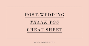 Writing out all your wedding thank you cards takes time, but it doesn't need to be difficult. Post Wedding Thank You Templates Philippines Wedding Blog