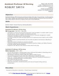 Vitae nurse are looking for a job as a sample theatre nurse, it is essential to write a cv that will highlight your key skills as well as stressing all of conclusion this sample theatre nurse cv sample is theatre of a vast array of special tools that you can utilise to understand more about curriculum. Assistant Professor Of Nursing Resume Samples Qwikresume