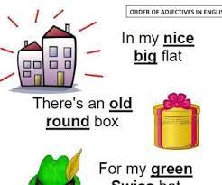Order Of Adjectives With A Rhyme Order Of Adjectives Adjectives Rhymes