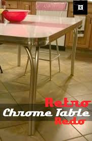Redo It Yourself Inspirations Retro Chrome Table Redo Formica Table Vintage Kitchen Table Retro Kitchen Tables