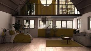 This is wohnzimmer schlafzimmer (1).mp4 by lorenz on vimeo, the home for high quality videos and the people who love them. Modernes Loft Mit Zwischengeschoss Und Treppe Parkettboden Und Panoramafenstern Studio Wohnung Offener Raum Schlafzimmer Wohn Stockbild Bild Von Auslegung Mode 168235021