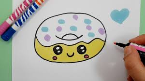 Donut kawai zeichnen lari s live. Kawaii Donut Selber Malen Youtube