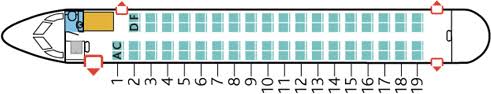 Bombardier Q400 Seat Map Seating Chart Flyradius