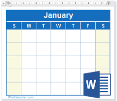2021 calendar with holidays, notes space, week numbers 2021 or moon phases in word, pdf, jpg, png. Free 2021 Word Calendar Blank And Printable Calendar Templates