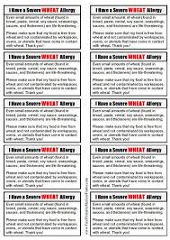 Severe reactions can occasionally occur, but these are uncommon. Wheat Allergy Cards Allergies Food Allergies Kids Wheat Allergies