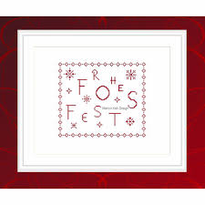 Haben sie die grundstiche des stickens gemeistert, finden sie hier weitere. Sampler Frohes Fest Kreuzstichmuster