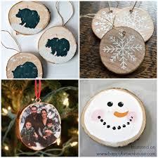 These diy wood slice ornaments are made using decoupage technique, and the choice of looks is limited only to the number of cool napkins you have. 40 Creative Wood Slice Christmas Ornaments Happy Brown House