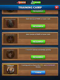 Primarily which training camp levels are the best to use. Completely Disappointed Training Didn T Produce 4 Or 5 Hero General Discussion Empires Puzzles Community Forum