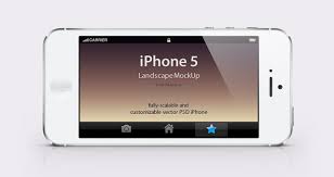 Iphone 5 Landscape Mockup Free Psd Free Photoshop Iphone Psd Psd