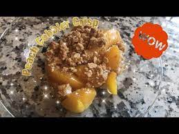 Peach Cobbler Crisp Great Summer Recipe Youtube Summer Recipes Peach Cobbler Crisp Peach Cobbler