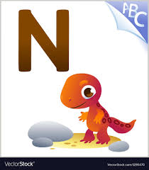 animal alphabet for the kids n for the newt