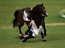 Schleu, 31, went to the show jumping leg of the event in first place. C6inagx5jkgv8m