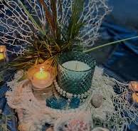 Los centros de mesa de la fiesta temática marina, diseñados ...