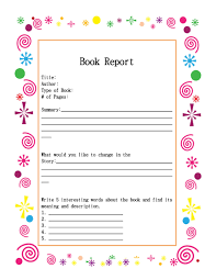 It shows the right method to follow and order of subheadings to be included. 30 Book Report Templates Reading Worksheets