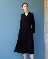 Mid Length Dress Black Gevian Comptoir Des Cotonniers