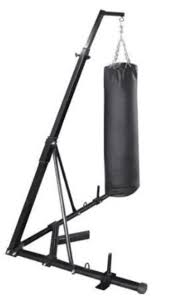 Happybuy Free Standing Boxing Bag Stand Foldable Single Station Heavy Bag Stand Heavy Bag Stand Heavy Bags Bag Stand