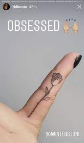 As if the singer's music and story of recovery aren't inspiring enough, the collection of. Demi Lovato Shows Off New Rose Tattoo After Celebrating 6 Months Of Sobriety Entertainment Tonight