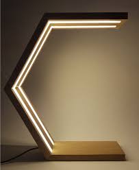 Our Wood Desk Lamp Is The Highlight Of The Hexagon Collection The Wood Lamp Is Designed For In Lampara Colgante De Madera Lampara De Escritorio Lampara Madera