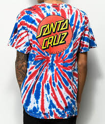 Santa Cruz Black And Blue Tie Dye Shirt Santa Cruz Classic Dot Union Jack Tie Dye T Shirt Zumiez In 2020 Dye T Shirt Tie Dye T Shirts Diy Tie Dye Shirts