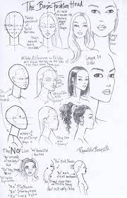 Fashion Face And Head Worksheet I Drew For My Students At Fit Renaldo Barnette Fashion Illustration Face Fashion Design Sketches Fashion Figure Drawing