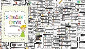 Printable Classroom Schedule Cards