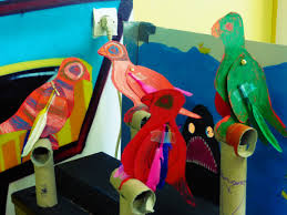 Bricolage Enfant Perroquet Sur Perchoirs Anniversaire Oiseau Diy D Ete Fetes D Anniversaire Pirates