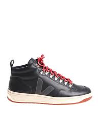 veja sneakers leather roraima bastille in black modesens
