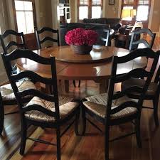 * size 98 l x 42 w x 29 h (fully extended) * 62 l (without table leaves) * 32 l (without leaves and sides folded down) * excellent condition. Best Drexel Heritage Dining Table And Lazy Susan For Sale In Houma Louisiana For 2021
