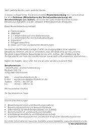 Bewerbung Politesse Berufseinsteiger Sofort Download