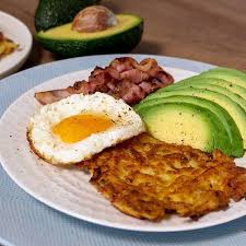 Avocat œuf Bacon Et Galette De Pomme De Terre La Recette Facile Et Rapide Du Hash Browns Est Disponible En Video Le Lien Est Dans Ma Story Food Breakfast Eggs