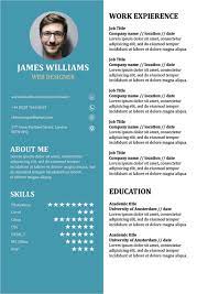 Resume Template Creative Cv Doc Word Free