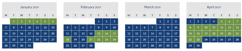 British Airways 2019 Peak And Off Peak Avios Calendar