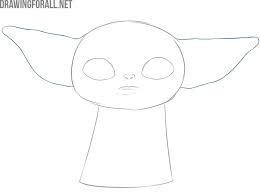 How To Draw Baby Yoda The Child Drawingforall Net Baby Drawing Yoda Drawing Drawings