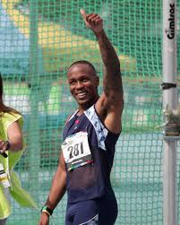 It is the second time in five years that simbine set a national record on the same track. Akani Simbine Facebook