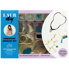 Laurdiy Gemstone Diy Jewelry Making Kit Choker And Bracelets Turquoise Walmart Com In 2020 Jewelry Kits Diy Gemstone Diy Gemstone Jewelry