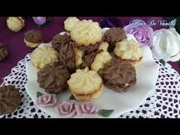 Petits Four Vanille Chocolat Spritz Cookies Chocolate Vanilla بوتي فور بالشوكولاطة و الفانيليا Spritz Cookies Food Desserts