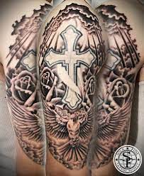 Jesus cross half sleeve tattoo designfor men and women. Pin On Cloud Cross With Wings Tattoo