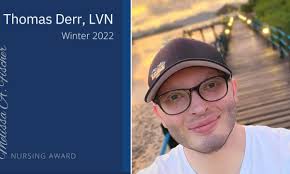 Winter 2022 Nursing Award Recipient: Thomas Derr, LVN