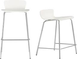 Felix White Barstools In Barstools Crate And Barrel White Bar Stools White Counter Stools Bar Stools