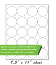 Amazon.com : Royal Green Printable Stickers Sheets Circle Labels 2 ...