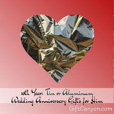 A wedding anniversary is a special time for each couple: 10th Year Tin Or Aluminum Wedding Anniversary Gifts For Him Gift Canyon