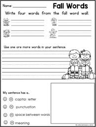 By the way, concerning first grade writing activities worksheets, we've collected various related pictures to inform you more. Fall Worksheets Fall Activities For Kindergarten Math And Literacy Worksheets