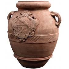 Orcio Da Olio Toscano H 70cm Con Stemma Ginori Terracotta Recuperando