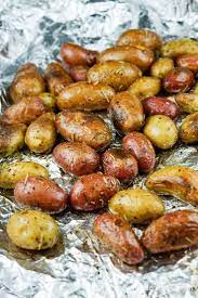 Roasted Rosemary Baby Potatoes Slender Kitchen Recipe Small Potatoes Recipe Side Dish Recipes Healthy Potato Recipes